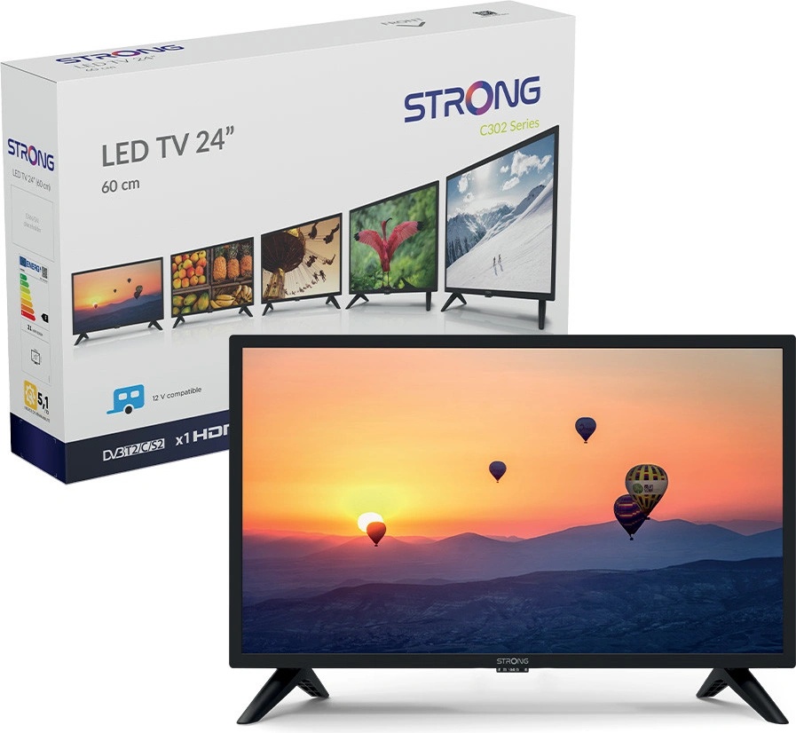 Strong SRT24HC3023 Tv LED 24 HD Ready DVB-T2/C/S2 classe A colore nero - Televisori Televisori Strong SRT24HC3023 Tv LED 24 HD Ready DVB-T2/C/S2 classe A colore nero - Televisori Televisori