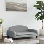 vidaXL Кучешко легло светлосиво 70x45x30 см текстил (171960)