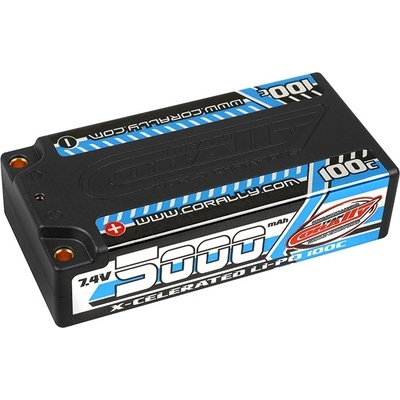 Team Corally Akumulátor Li-Po X-CELERATED 5000mAh/7.4V 100C Shorty HDC 4mm 35,52Wh