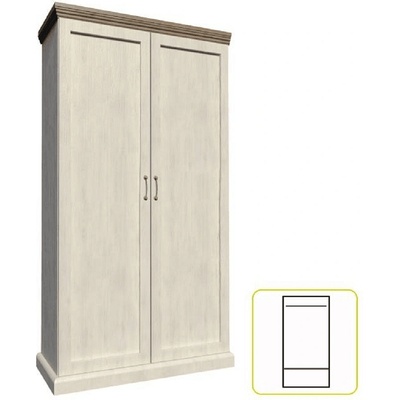 Гардероб Royal S2D северен бор и див дъб