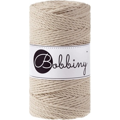 Bobbiny 3PLY Macramé Rope 3 mm 100 m Beige юта (TS-E004)