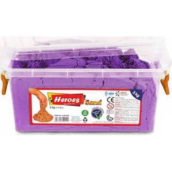 Image 1 of Heroes Кинетичен пясък Heroes - Лилав цвят, 3 kg (KUM-029.2)