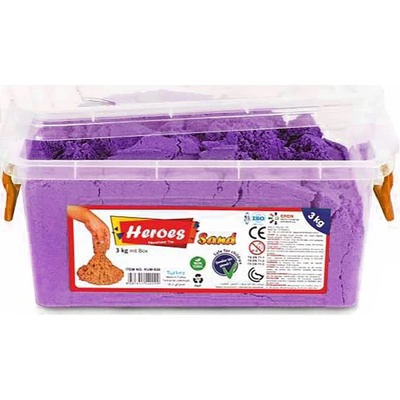 Heroes Кинетичен пясък Heroes - Лилав цвят, 3 kg (KUM-029.2)