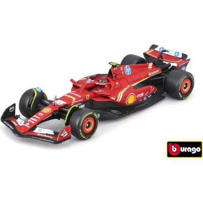 Bburago Formula F1 Ferrari Scuderia SF 24 2024 nr.55 Carlos Sainz with driver and decorati 1:43