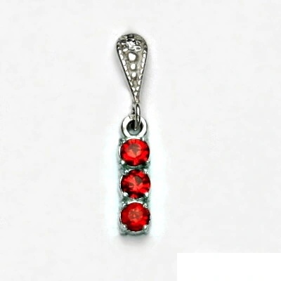 Čištín Stříbrný přívěsek Swarovski krystaly light siam P 1323/14