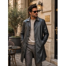 Max Original Leather Pánsky kožený kabát BAGLE MEN black