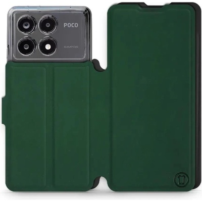 Mobiwear Semiš - Xiaomi Poco X6 Pro 5G - Zelené & Černé