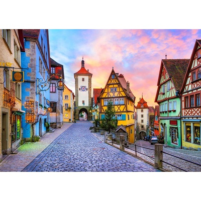 Enjoy - Puzzle Rothenburg Old Town, Germany - 1 000 piese