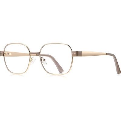 Techsuit Очила за компютър Techsuit Anti-Blue Light Glasses Reflex PC (3172) - дамски, правоъгълни - Кафяв / Златист