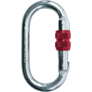 C. A. M. P C. A. M. P. Стоманен карабинер C. A. M. P. Steel Oval Lock -Stahlkarabiner Steel carabiner - Silver / Red - размер One Size (321-0114-0111)