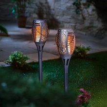 Weltbild LED Pochodeň Flame stříbrná 2 ks
