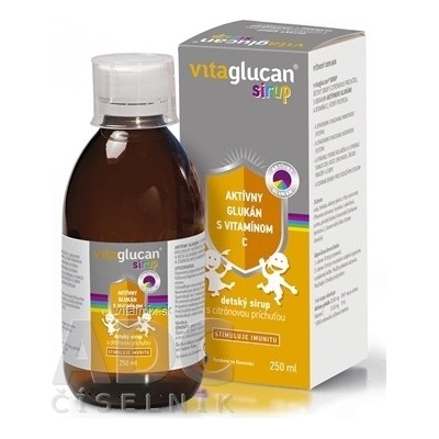 Vitaglucan Sirup dětský sirup s citrónovou příchutí stimuluj 250 ml