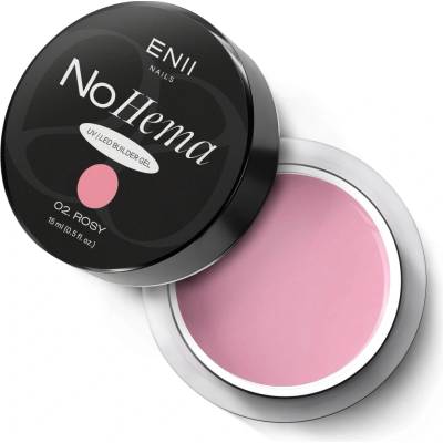 Enii Nails stavební Uv Led gel No Hema 02 Rosy 15 ml