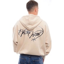 Karl Kani Authentic Star Logo OS Full Zip Hoodie Light Sand