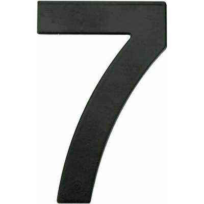 Číslo "7", matná černá, 145 mm