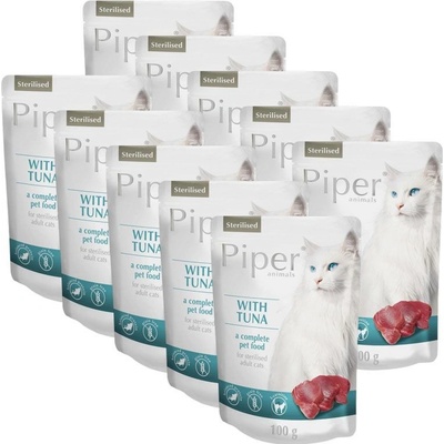 Piper Cat Sterilised s tuniakom 10 x 100 g