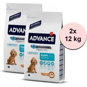 ADVANCE Dog Medium Puppy Protect 2 x 12 кг