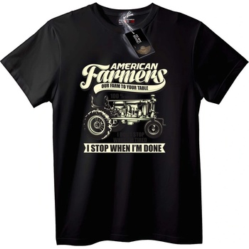 NOONEBRAND Тениска на американски фермери трактор - L, White