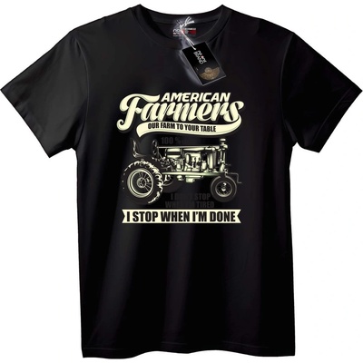 NOONEBRAND Тениска на американски фермери трактор - L, White
