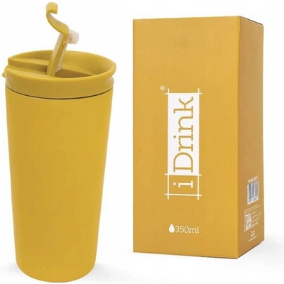 Thermos Hrnek s dvojitou stěnou 350 ml ocel žlutý