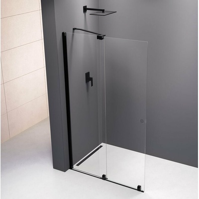 Polysan MODULAR SHOWER zástěna s pojezdy 1400 mm, černá MS5-140B