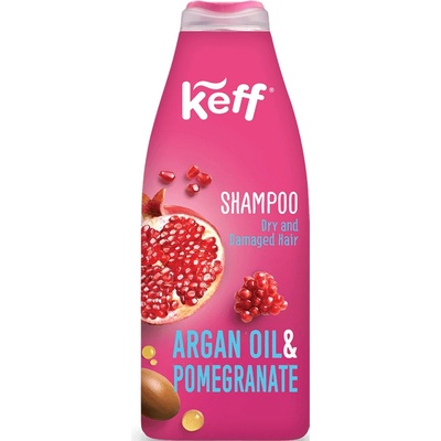 Keff Argan Oil & Pomegranate Šampon pro suché vlasy 500 ml