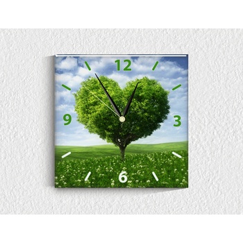 Image 1 of Стъклен стенен часовник 022