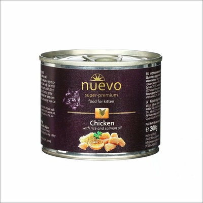 Nuevo Cat Kitten Chicken with Rice 200 g