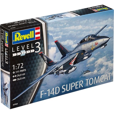 Revell Model Kit Plastic plane 03960 F 14D Super Tomcat 1:72
