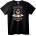 NOONEBRAND Тениска Събуди се и Пий Кафе - M, Black