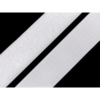 Suchý zip háček + plyš šíře 30 mm Varianta: 1 bílá, Balení: 1 m
