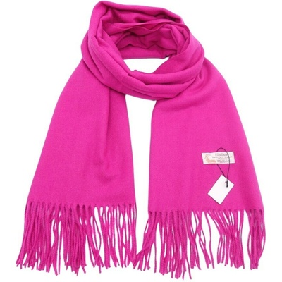 Classic Scarf vlněná šála jasně růžová magenta