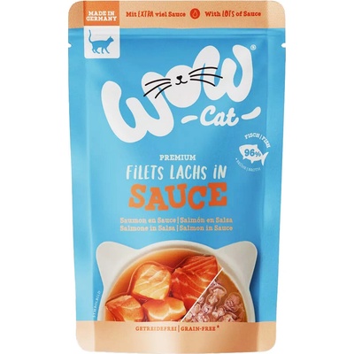WOW Cat Sauce Adult Losos 85 g