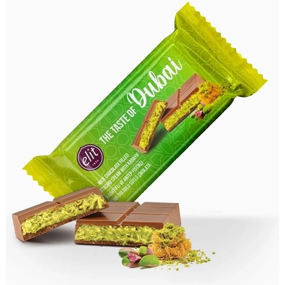Elit Dubai Pistachio Milk Chocolate 90 g
