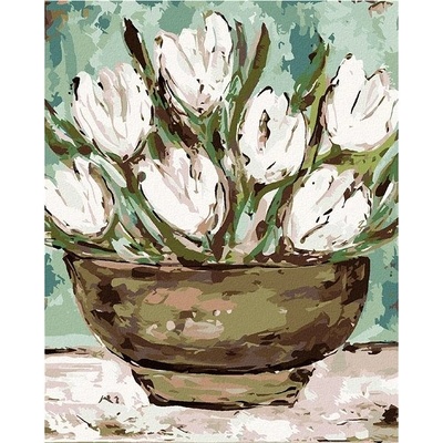 Malování podle čísel MISKA S TULIPÁNY HALEY BUSH
