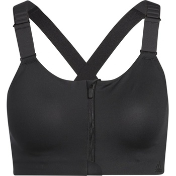 Image 1 of adidas TLRD Impact Luxe Training High-Support Zip Bra Wom - Black / White