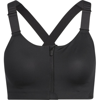 adidas TLRD Impact Luxe Training High-Support Zip Bra Wom - Black / White