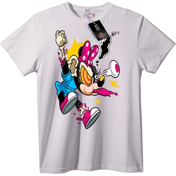 NOONEBRAND Тениска Minnie Mouse градско изкуство - L, White