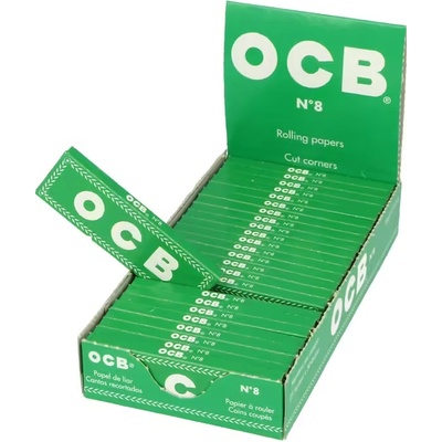 OCB Green No. 8 krátké papírky 50 ks – Zboží Mobilmania