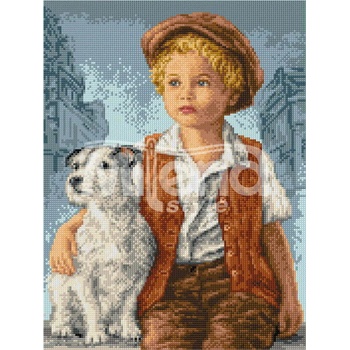 Image 1 of Milena Style Верен приятел - Печатана Aida 14 ct без конци