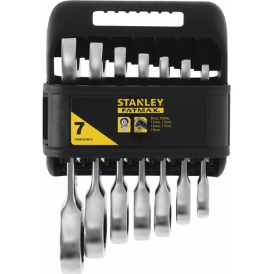 Stanley súprava krátkych račňových OP kľúčov 8-19mm vyhnuté o 15° FMMT82900-0