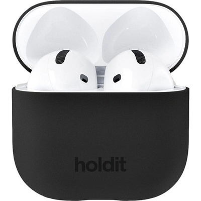 Holdit Kaлъф Holdit - Silicone, AirPods 4, черен (7330985166587)