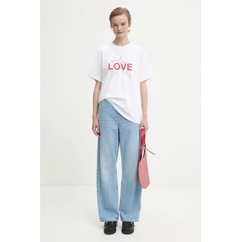 Fiorucci Памучна тениска Fiorucci Kissing Angels Love Print Regular (W25FWJTS001CJ01WH03)