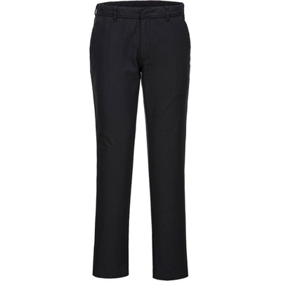 Portwest nohavice Stretch Slim Chino S232 do pasu čierna