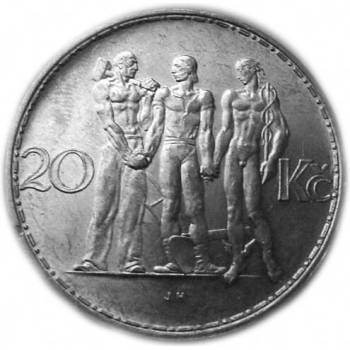 Mincovna Kremnica Stříbrná mince 20 Kč 1934 12 g