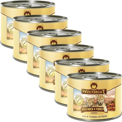 Wolfsblut Консерва Wolfsblut Wild Duck & Turkey Puppy 6 x 200 г