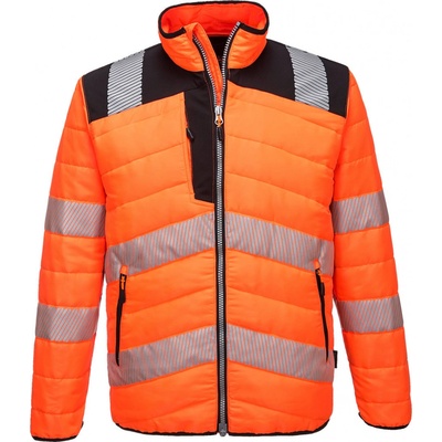 Portwest PW371 PW3 Hi Vis Baffle bunda oranžová čierna