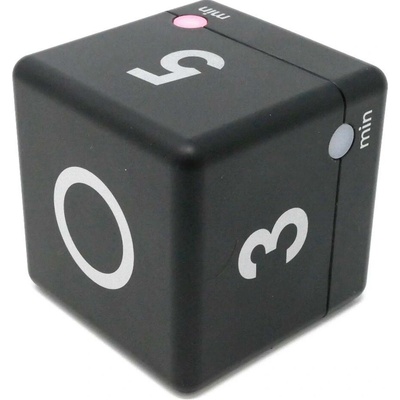 TFA 38.2040.01 digitální časovač CUBE černé provedení, alarm