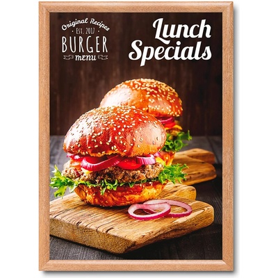 A-Z Reklama CZ Hliníkový rám profil 25 mm Ostrý roh dekor imitace Dřeva A2 – Zboží Živě