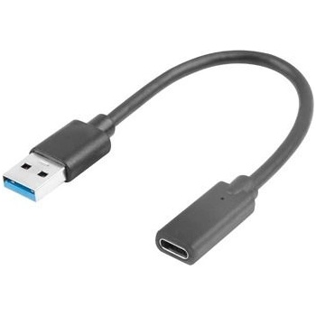 Lanberg Кабел Lanberg USB-C (F) -> USB-A(M) cable 0.15 m, black (AD-UC-UA-03)